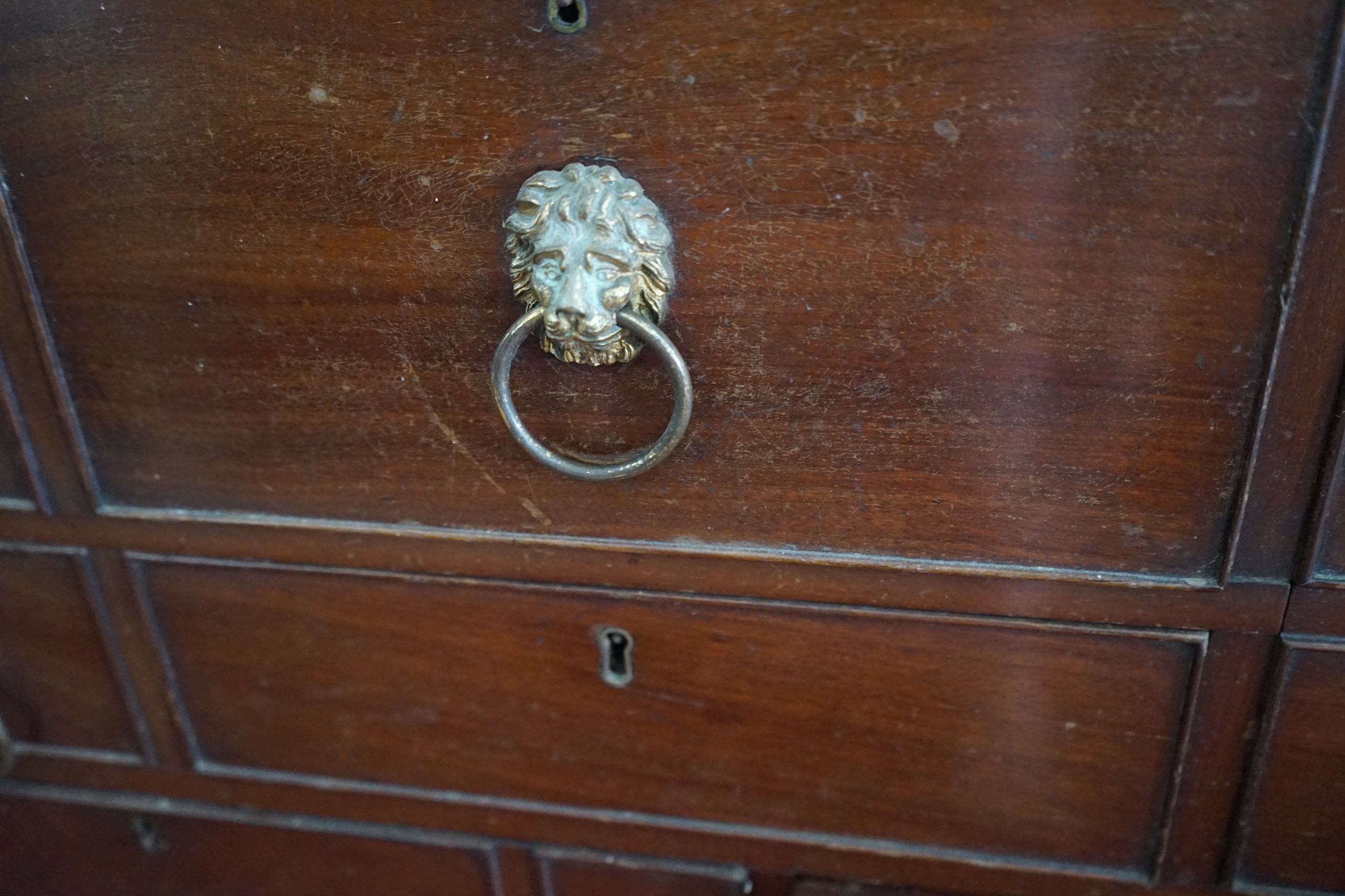 A George III mahogany enclosed washstand, width 70cm, depth 50cm, height 94cm